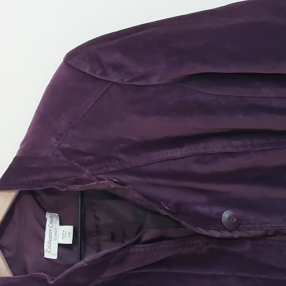 Coldwater Creek Velvet Blazer - Picture 2 of 7